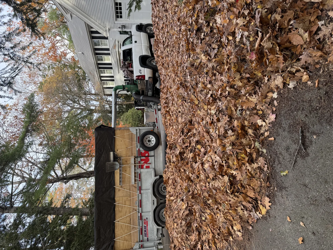 Fall cleanup — leaf removal and yard work